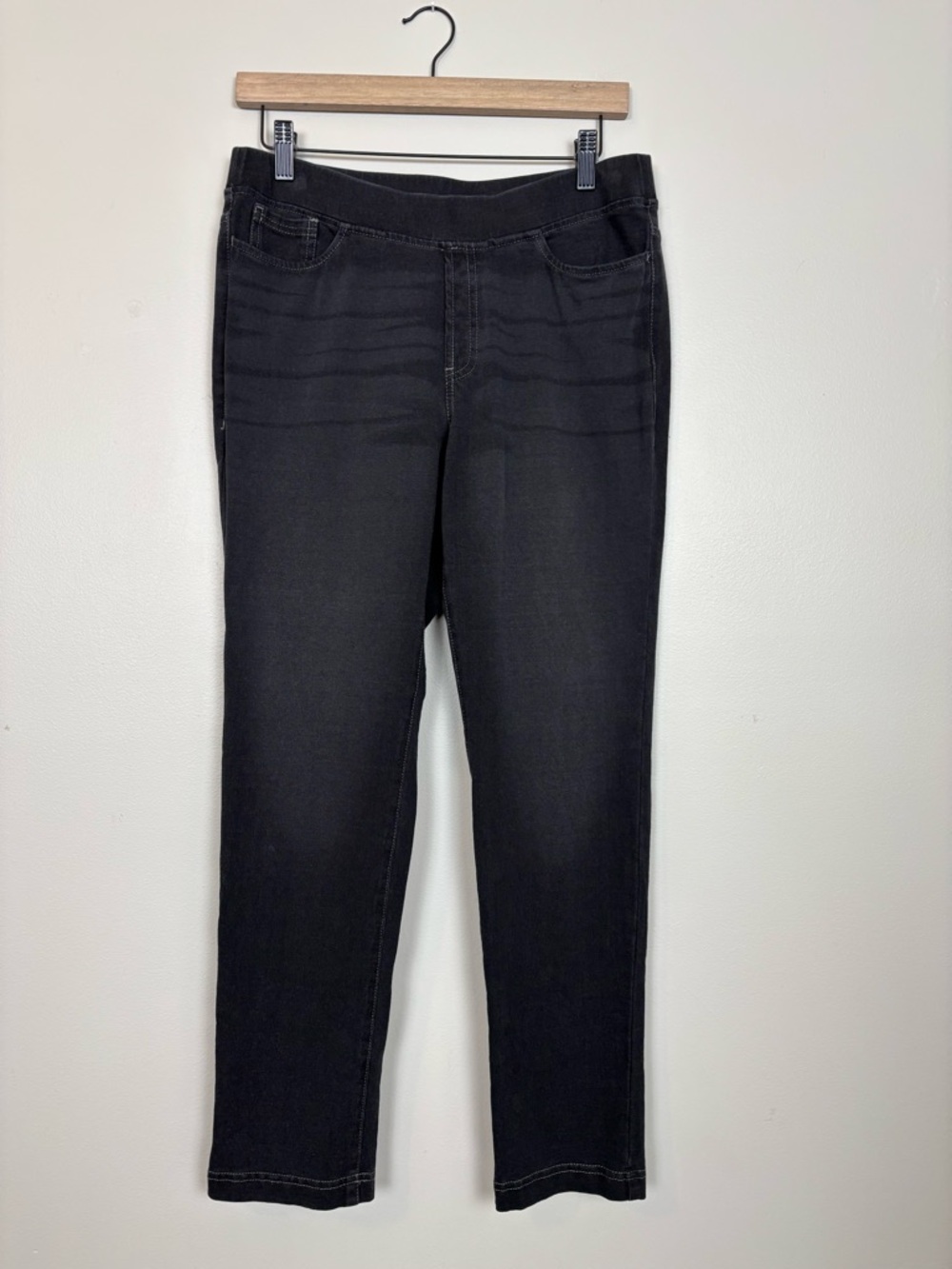 J Jill Pants Womens Small Petite Five Pocket Knit Pure Jill Charcoal